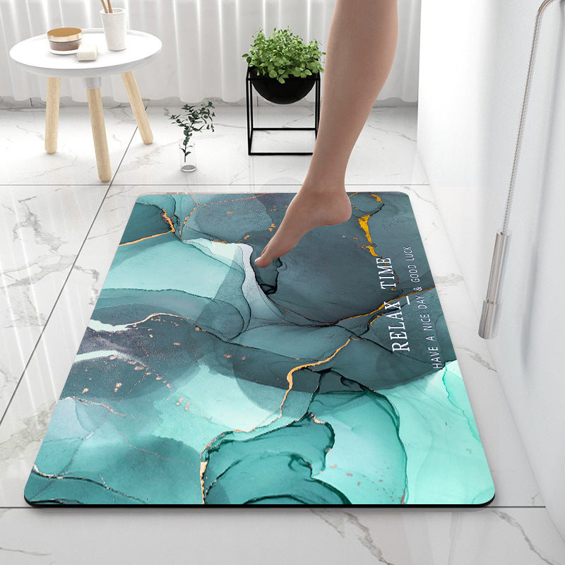 Home Gadget Anti-Slip Mat - Super Absorbent Non-Slip Bath Mat with Diatom Mud for Kitchen & Bathroom Floors