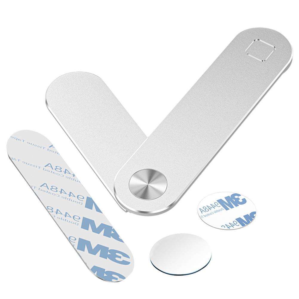 Adjustable Magnetic Laptop Side Mount Clip - Foldable Aluminium Dual Screen Holder for Phones and Tablets