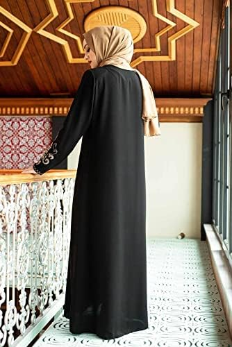 Women's Embroidered Sleeves Abaya and Embroidered