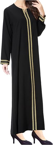 WSPLYSPJY Embroidered Abaya for Women