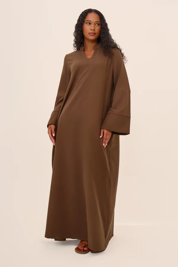 V Neck Abaya