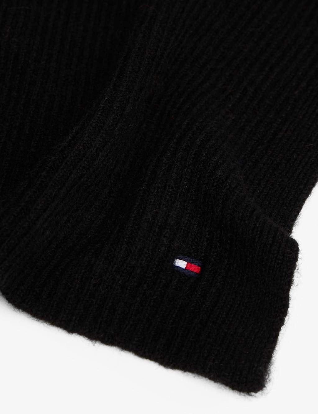 Flag Fluffy Knitted Scarf with Wool