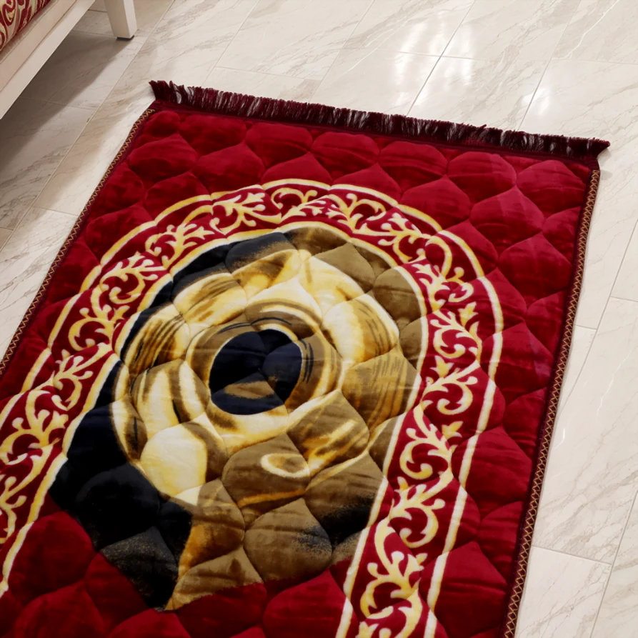 Kiswah Printed Prayer Mat-Imperial Red