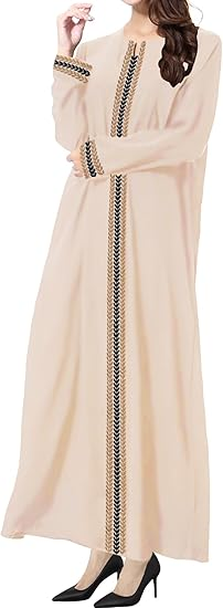 WSPLYSPJY Embroidered Abaya for Women