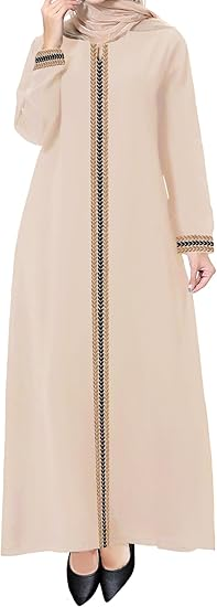 WSPLYSPJY Embroidered Abaya for Women