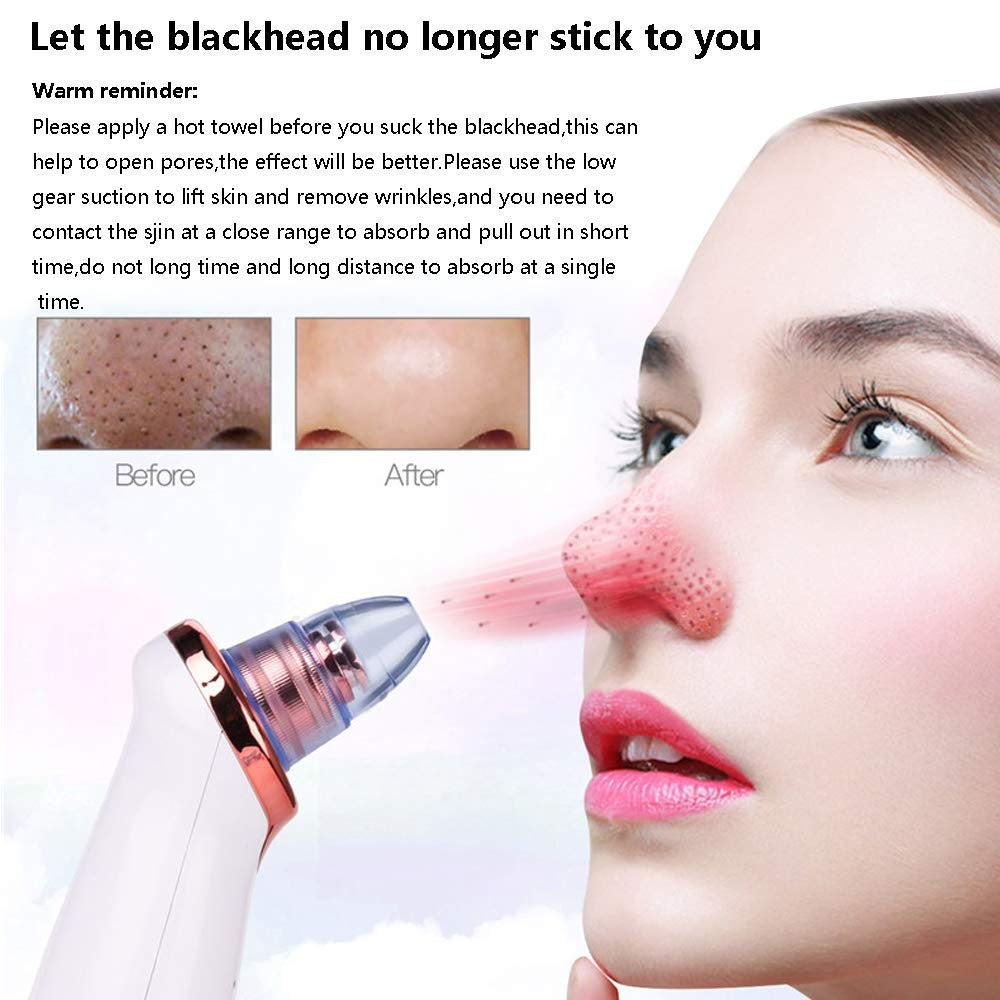 DiamondGlow: Electric Blackhead Remover & Pore Vacuum Suction - Reveal Radiant Skin