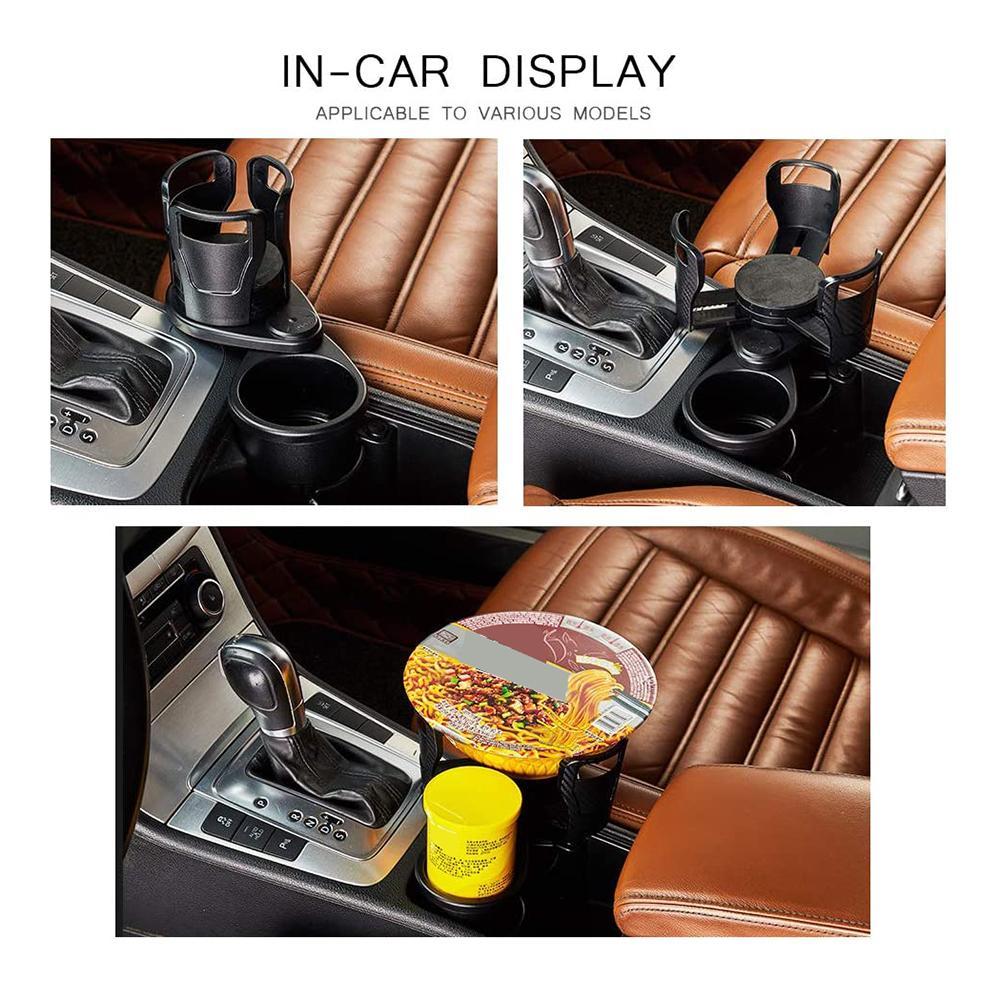 AutoFold Organizer: Foldable Car Cup Holder & Accessories Caddy