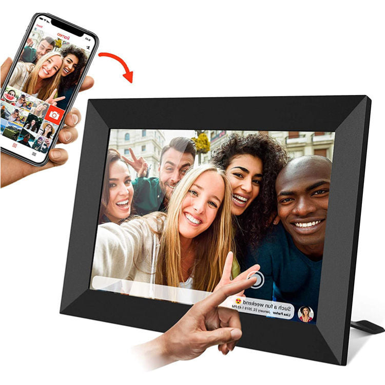 Smart WiFi Digital Photo Frame | Touchscreen & 360° Rotatable Display