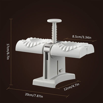 Double Head Dumpling Maker – Easy Manual Press for Perfect Dumplings & Noodles