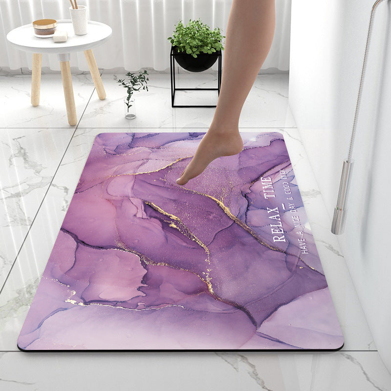 Home Gadget Anti-Slip Mat - Super Absorbent Non-Slip Bath Mat with Diatom Mud for Kitchen & Bathroom Floors