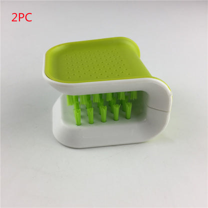 U-Shaped Knife & Cutlery Cleaning Brush - Bristle Scrub for Home Kitchen